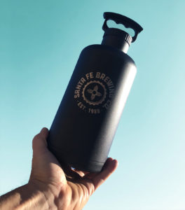 Stainless Steel Growler with Etched Logo